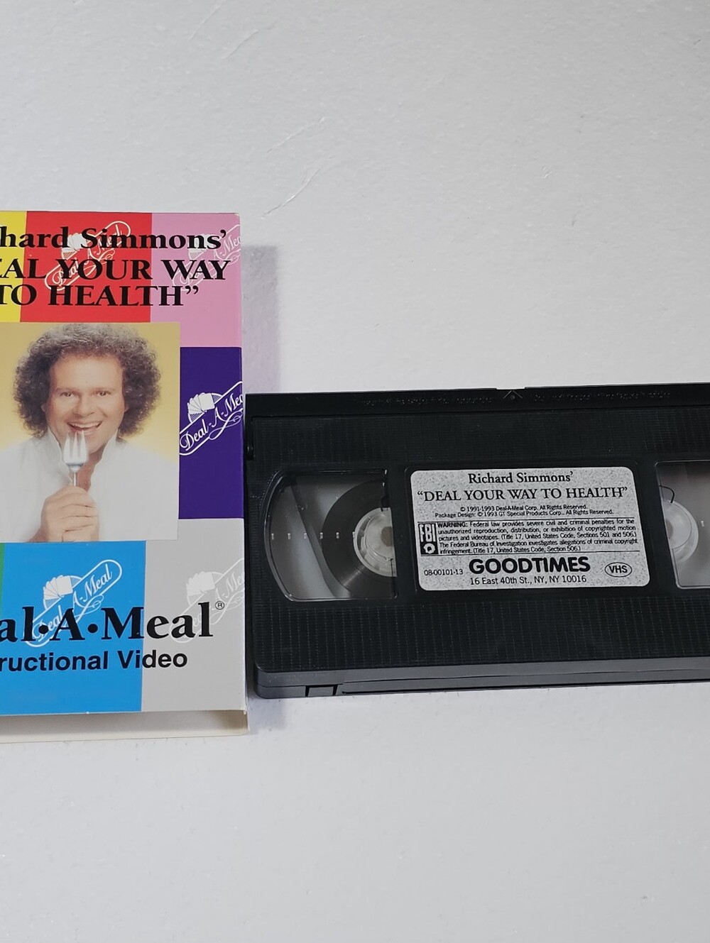 Richard Simmons "Deal Your Way to Health" VHS Tape - Black